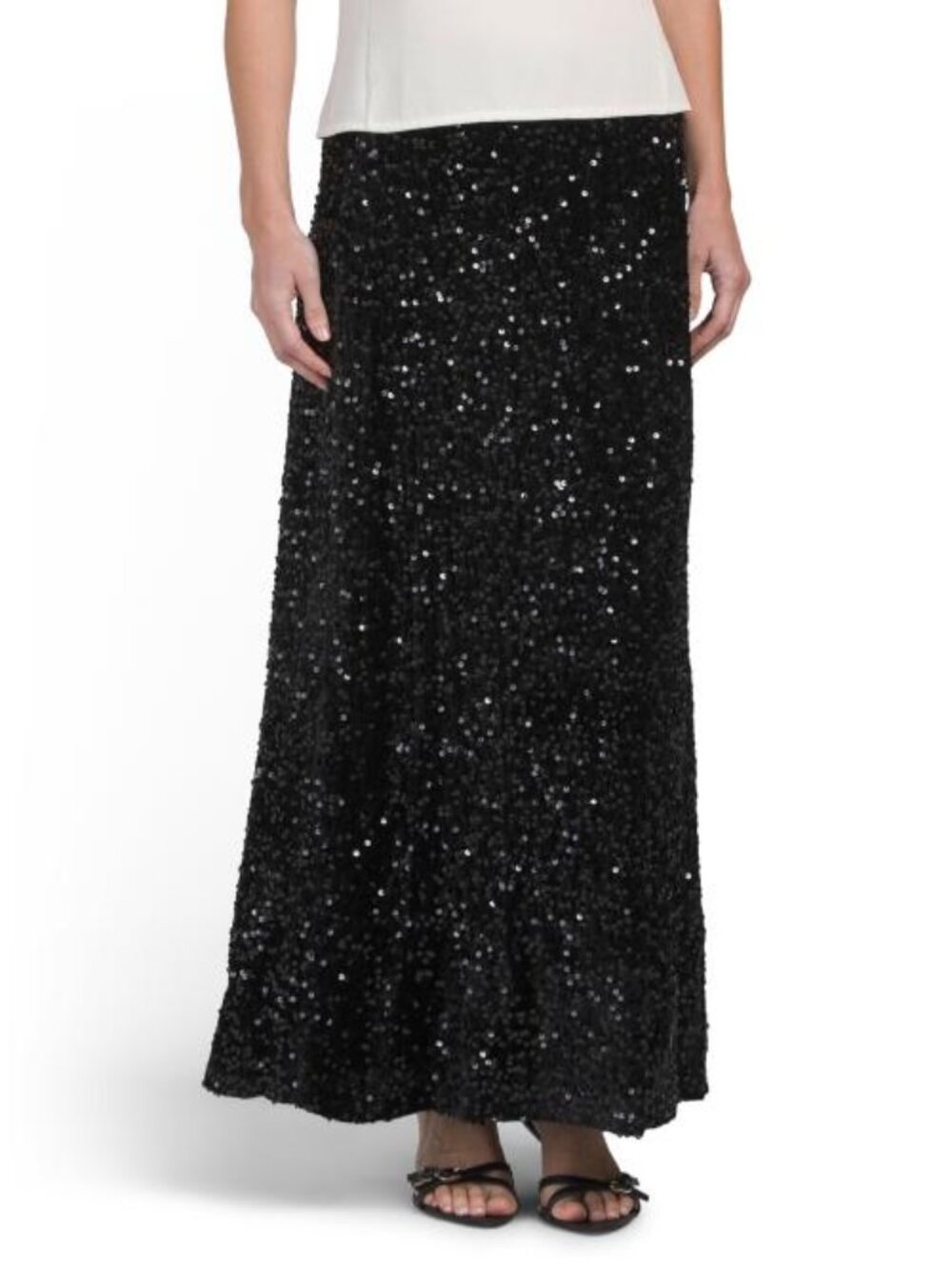 MSK Full Sequin Skirt